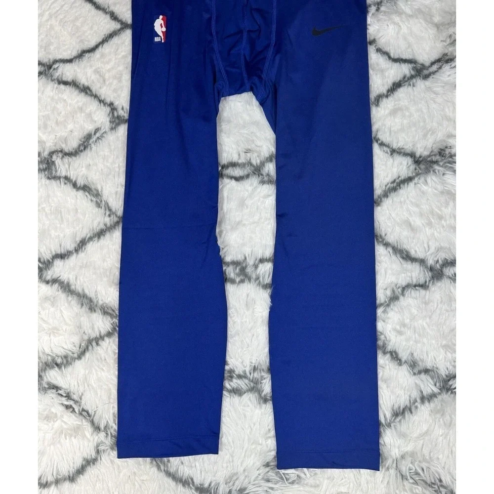 NIKE Pro NBA Player Issue 3/4 Compression Tights Blue Sz LT *NEW* DN1547-495 $75